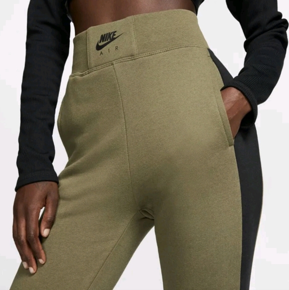Nike Air Women's BB Green/Black/White Heather JoggerPants C - Picture 2 of 14